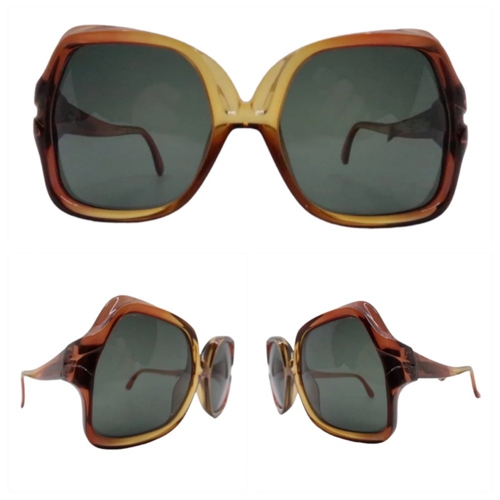 Sold// 1970 Corra Optyl Sunglasses,Oversized Statement Boho Women’s Sunnies - Picture 2 of 6